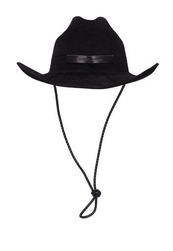 Cappello Cowboy In Lana Con Logo