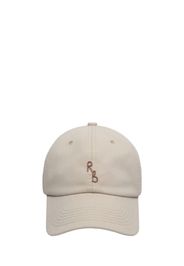 Cappello Baseball In Cotone Con Ricami