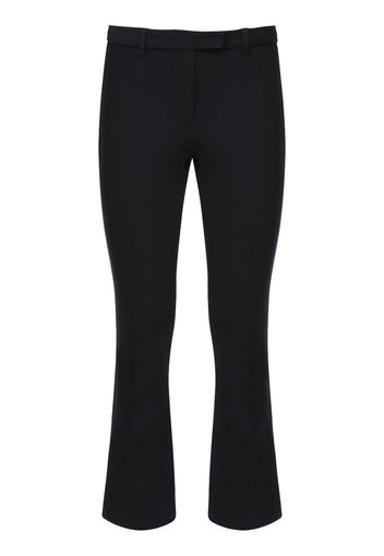 Pantaloni Cropped In Twill Di Cotone Stretch