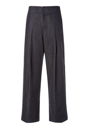 Pantaloni Athos In Cotone Effetto Denim