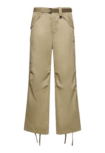 Pantaloni Cargo Chino In Cotone