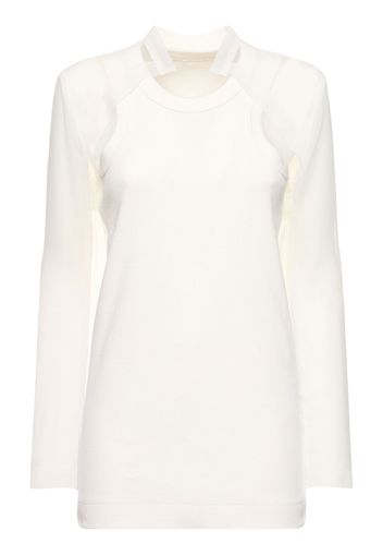 Top In Jersey Di Cotone A Costine E Chiffon