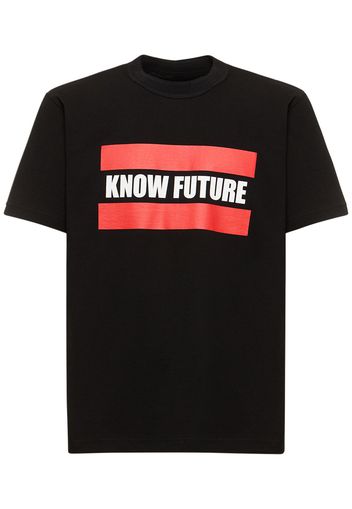 T-shirt Know Future Con Stampa