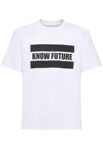 T-shirt Know Future Con Stampa