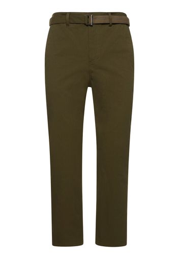 Pantaloni In Cotone E Nylon Ripstop