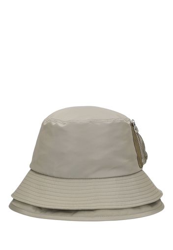 Cappello Bucket In Twill Di Nylon