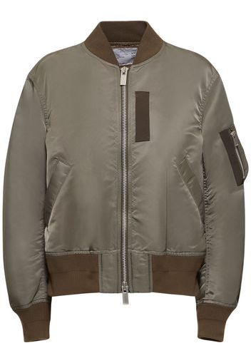 Bomber In Nylon Con Zip