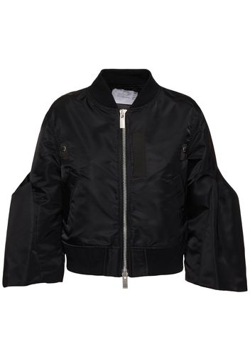 Nylon Twill Bomber Jacket