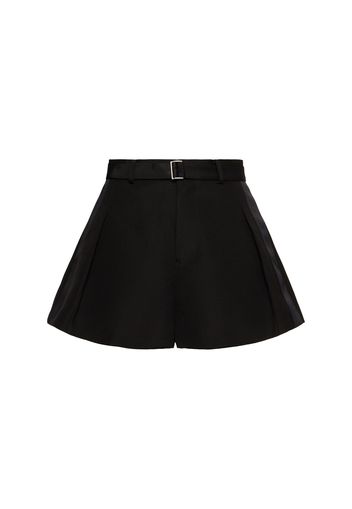 Double-faced Silk & Cotton Shorts