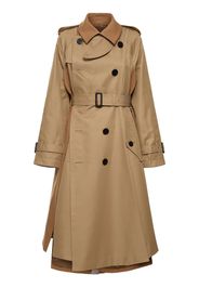 Trench Lungo In Gabardina