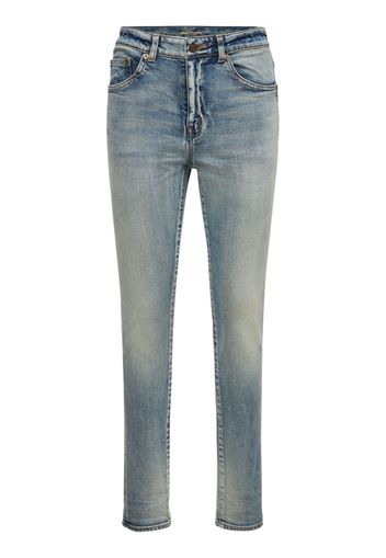 Jeans Skinny In Denim Di Cotone