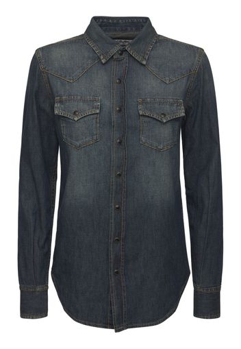 Camicia Western In Denim