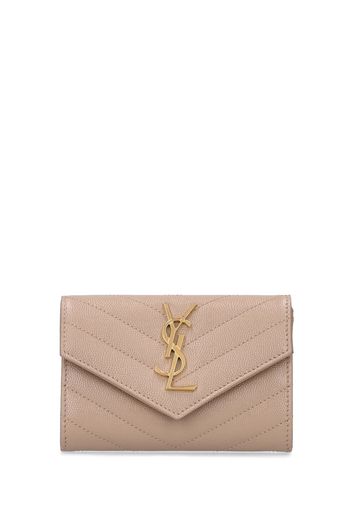 Monogram Leather Envelope Wallet