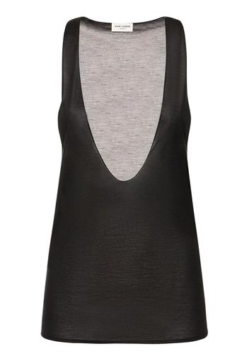 Tank Top In Seta