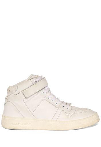 Sneakers Mid Top Lax In Pelle