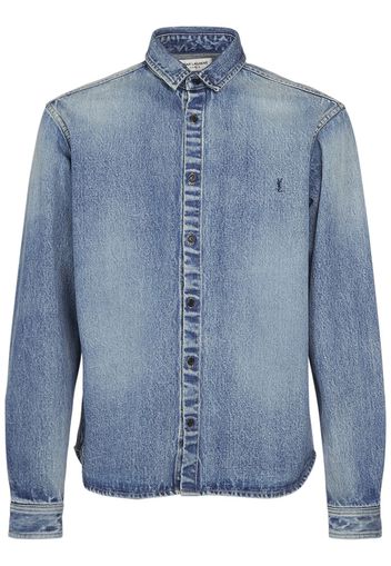 Camicia Relaxed Fit In Denim Di Cotone