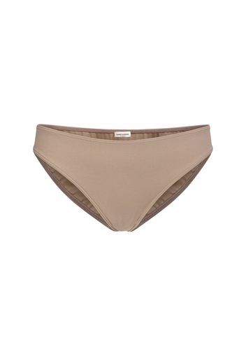 Slip Bikini Vita Bassa In Misto Nylon