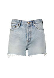 Shorts Slim Fit In Denim Di Cotone