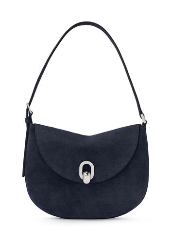 The Small Tondo Suede Hobo Bag