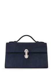 The Symmetry Suede Top Handle Bag