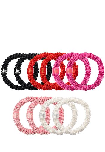 Set Di 10 Scrunchie Skinny In Seta