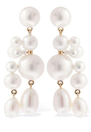 Orecchini Beverly In Oro 14kt Con Perle