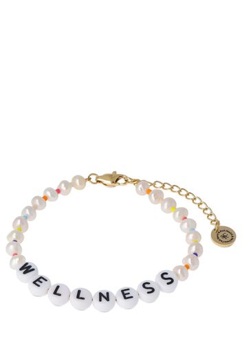 Sporty & Rich, Bracciale Wellness Con Perline E Finte Perle