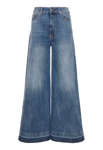 Denim High Rise Wide Jeans