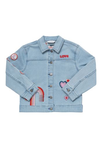 Giacca In Denim Di Cotone