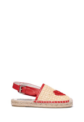 Espadrillas In Rafia Con Pizzo