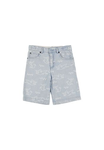 Organic Cotton Light Denim Shorts