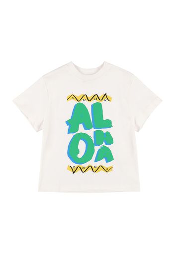 T-shirt In Cotone Organico Con Stampa