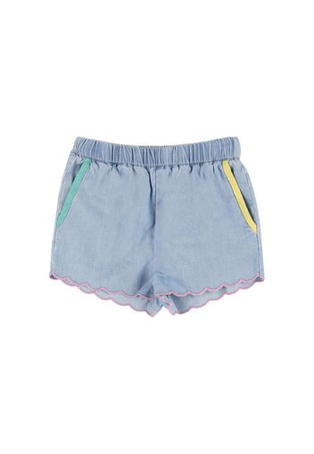 Shorts In Cotone Organico Chambray