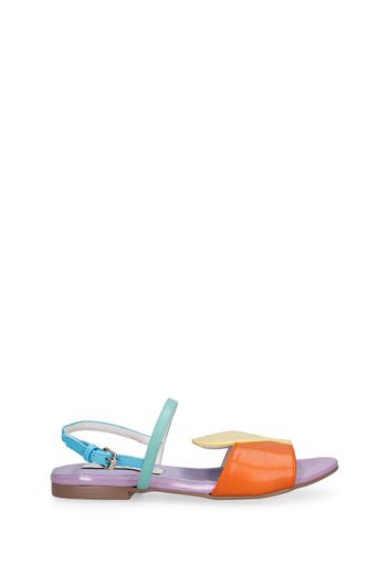 Seashell Faux Leather Sandals