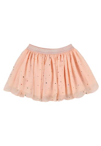 Embellished Chiffon & Tulle Skirt