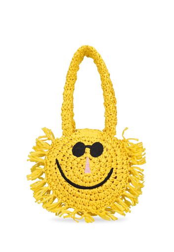 Sun Raffia Effect Shoulder Bag