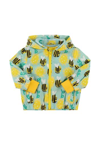 All Over Bee Print Recycled Nylon Jacket