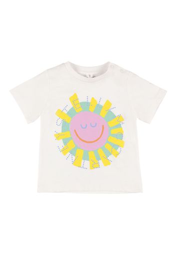 T-shirt In Cotone Organico Con Logo