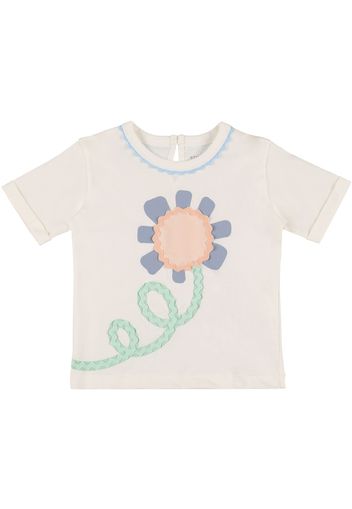 T-shirt In Jersey Di Cotone Organico Stampato