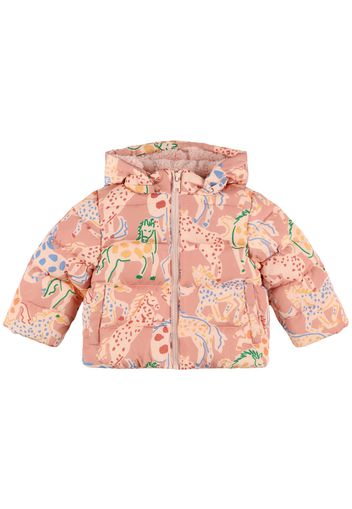 Printed Poly Puffer Jacket