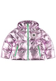 Metallic Tech Puffer Jacket