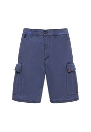 Shorts Cargo In Popeline Di Cotone