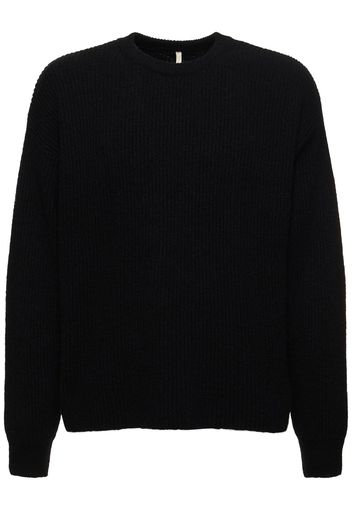 Air Wool Blend Rib Knit Sweater