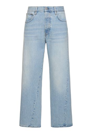 L32 Wide Twist Denim Jeans