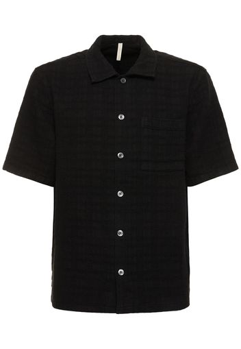 Spacey Linen Blend Short Sleeve Shirt