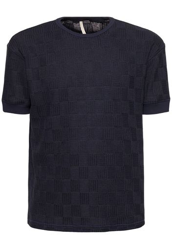 Gym Linen Blend Jacquard T-shirt