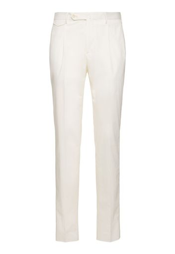 Pantaloni In Cotone Stretch