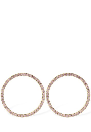 Orecchini Round Beats Con Zirconia Cubica