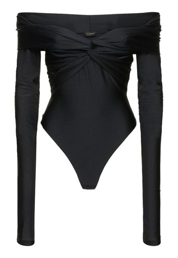 Kendall Off The Shoulder Lycra Bodysuit