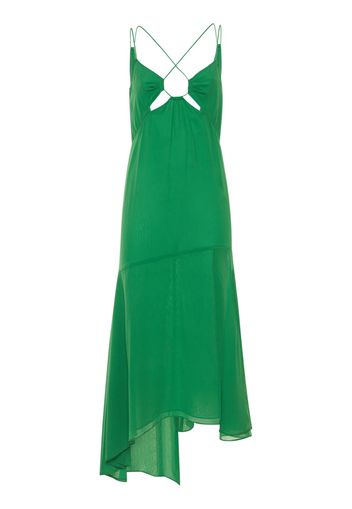 Vestito Midi Layla In Seta Georgette Stretch